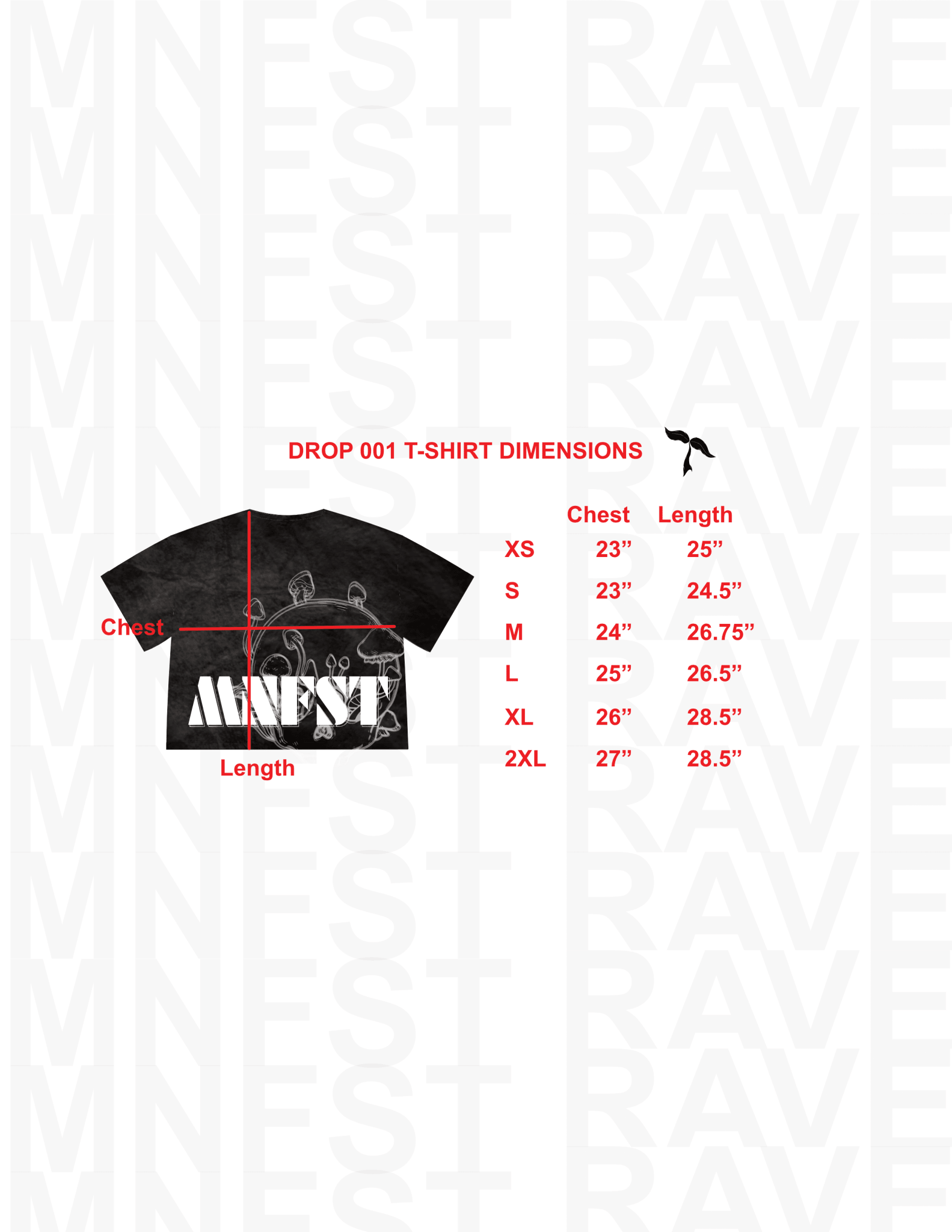 MNFST T - SHIRT [001] - MNFST RAVE